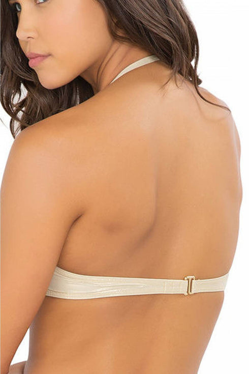 Luli Fama Moon Over Miami Ruched Underwire Push-up Bandea