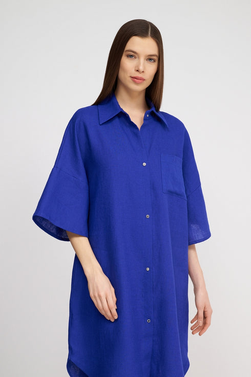 Shan Lina Linen Shirt Dress