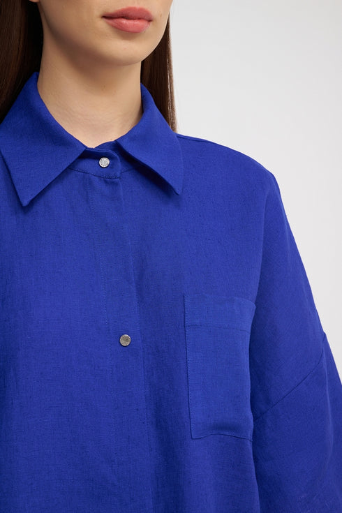 Shan Lina Linen Shirt Dress