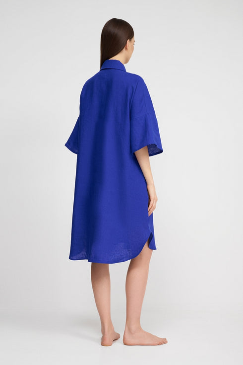 Shan Lina Linen Shirt Dress