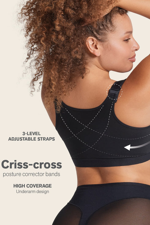 Leonisa Unlined Wireless Posture Corrector Bra