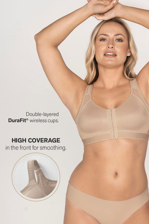 Leonisa Post-surgical Wireless Bra With Front Closure