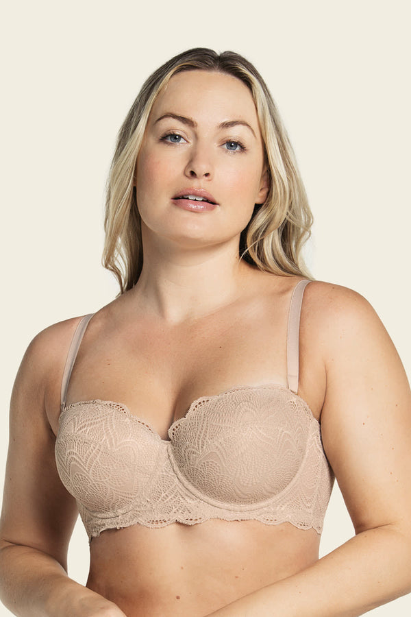 Leonisa Convertible Balconette Lace Push Up Bra