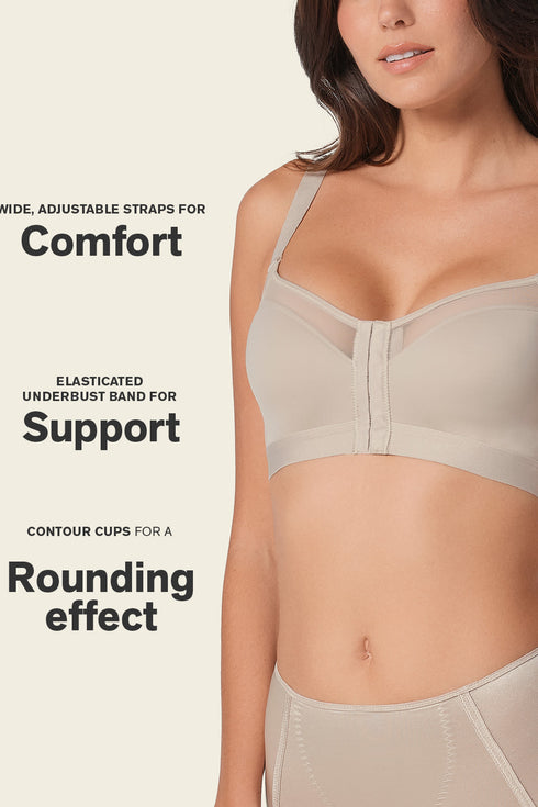 Leonisa Lightly Lined Wireless Posture Corrector Bra