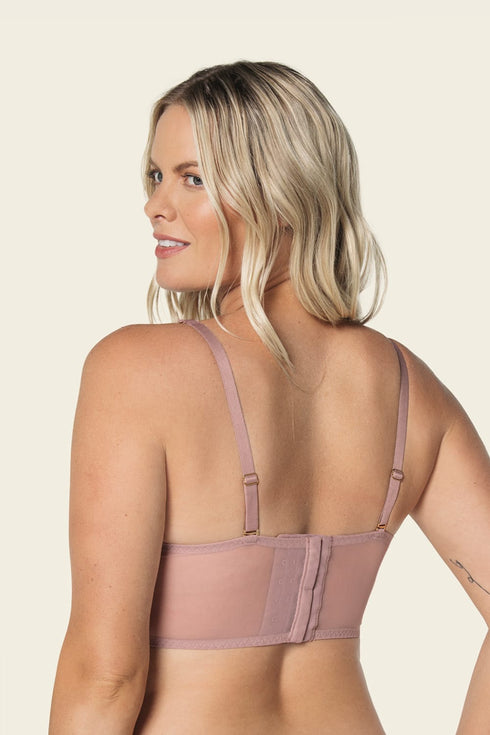 Leonisa Sheer Lace Bustier Bralette With Underwire