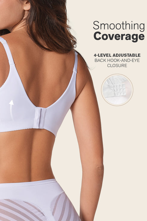 Leonisa Back Smoothing Bra With Soft Full Coverage Cups