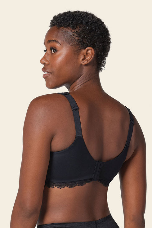 Leonisa Deep Coverage Soft Lightly-lined Lace Underwire Bra