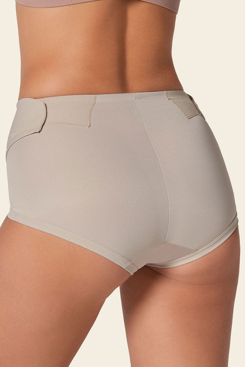 Leonisa Firm Compression Postpartum Panty With Adjustable Belly Wrap