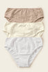 Leonisa 3-pack High-cut Brief Panties With Lace