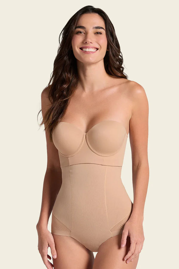 Leonisa Extra High-waisted Sheer Bottom Sculpting Shaper Panty