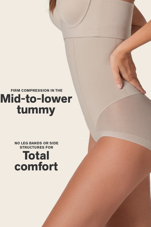 Leonisa Extra High-waisted Sheer Bottom Sculpting Shaper Panty