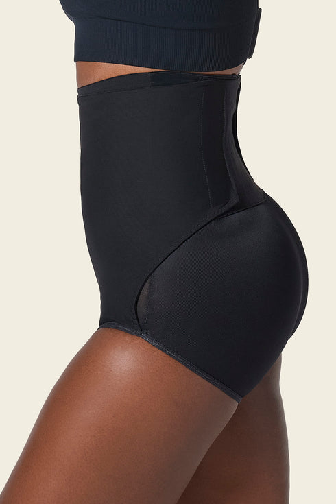 Leonisa High-waisted Firm Compression Post Surgical Panty With Adjustable Belly Wrap