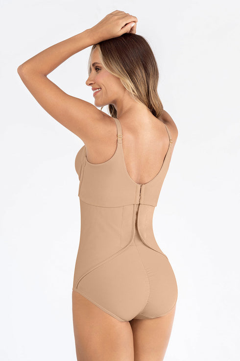 Leonisa High-waisted Firm Compression Post Surgical Panty With Adjustable Belly Wrap