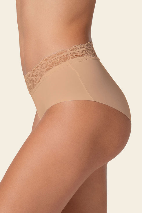 Leonisa Ultra Light Lace Trim Hipster Panty