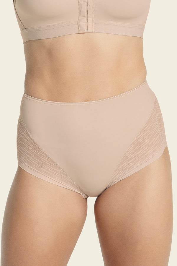 Leonisa High-waisted Sheer Lace Shaper Panty