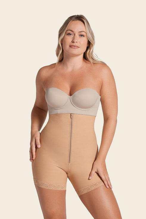 Leonisa Firm Tummy Control Strapless Shaper With Butt Lifter