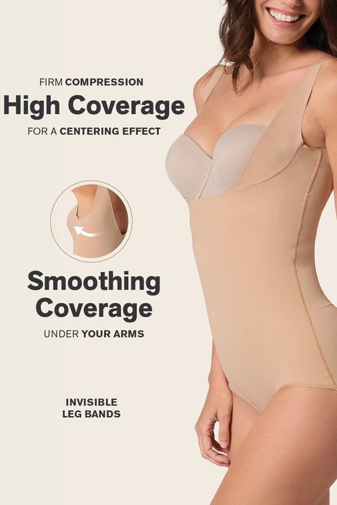 Leonisa Plunge Back Classic Sculpting Body Shaper