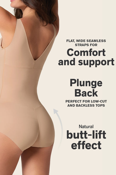 Leonisa Plunge Back Classic Sculpting Body Shaper