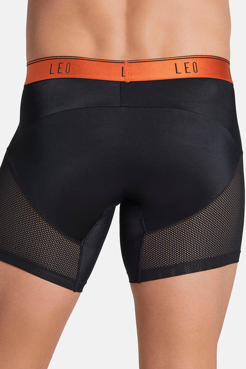 Leonisa High-tech Mesh Boxer Brief With Ergonomic Pouch