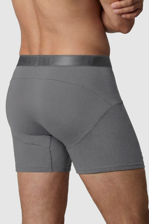 Leonisa High-tech Mesh Boxer Brief With Ergonomic Pouch
