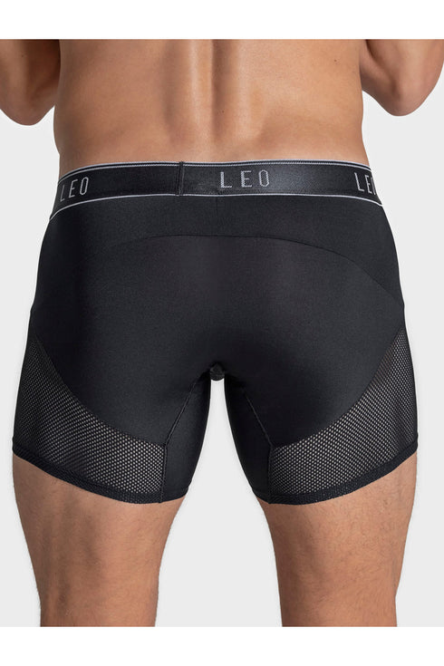 Leonisa High-tech Mesh Boxer Brief With Ergonomic Pouch