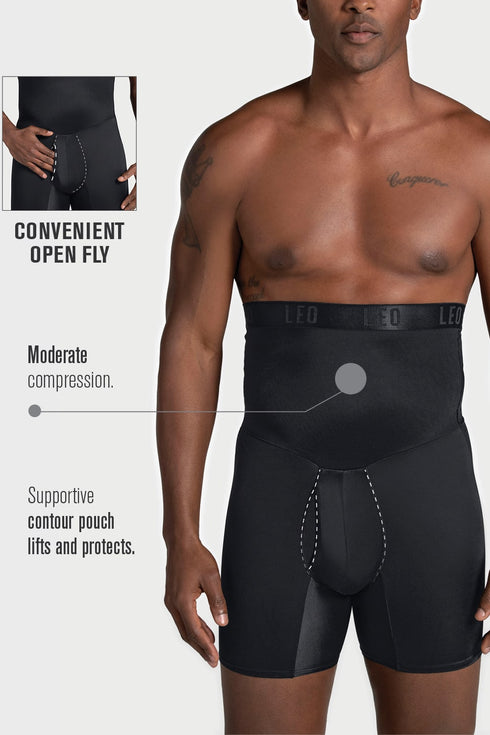 Leonisa High-waisted Stomach Shaper Boxer Brief