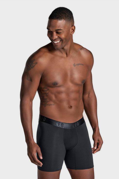 Leonisa Long Athletic Boxer Brief With Side Pocket