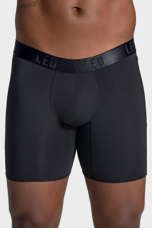 Leonisa Long Athletic Boxer Brief With Side Pocket