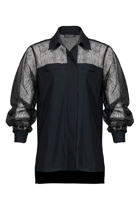 Shan Elizabeth Lace Detail Shirt