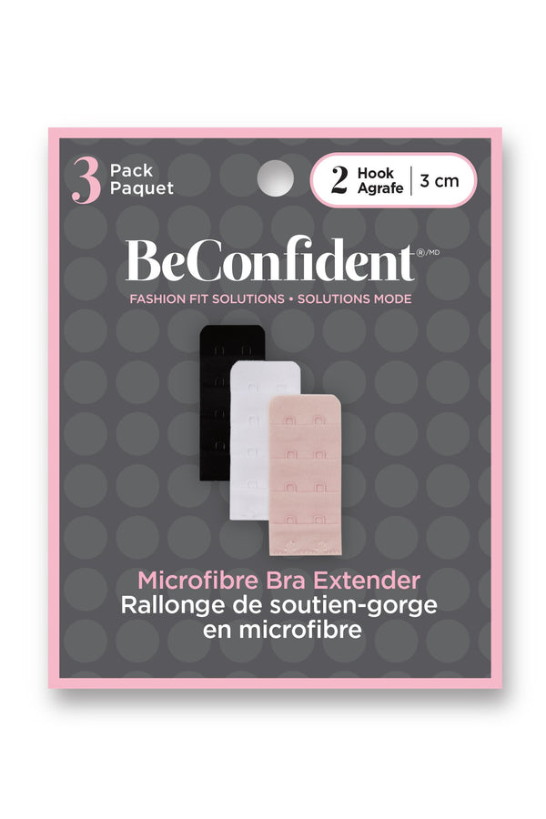 BeConfident 2 Hook Wide, 1 1/4" Multi-Colour - 3 pc