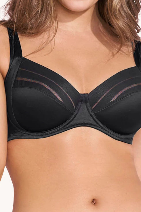 Leonisa Lace Stripe Natural Support Classic Bra