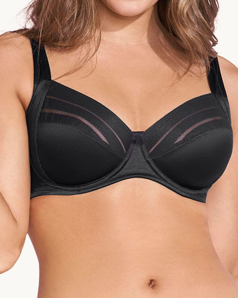 Leonisa Lace Stripe Natural Support Classic Bra
