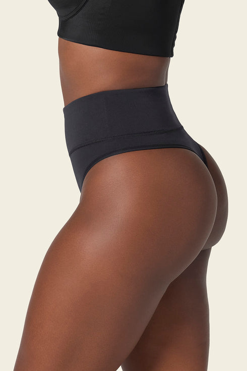 Leonisa High-waisted Seamless Moderate Shaper Thong Panty
