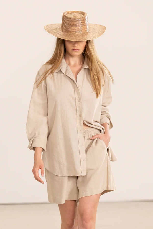 Gottex Beach Life Long Sleeve Button Down Cover Up Blouse