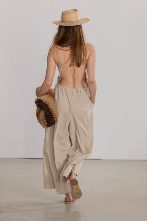 Gottex Beach Life Resort Swim Cover-Up Open Back Jumpsuit