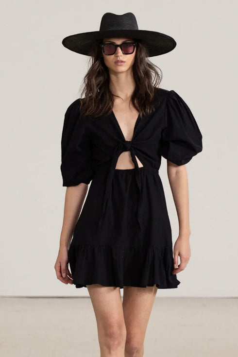 Gottex Beach Life Front Tie V-neck Cover Up Dress