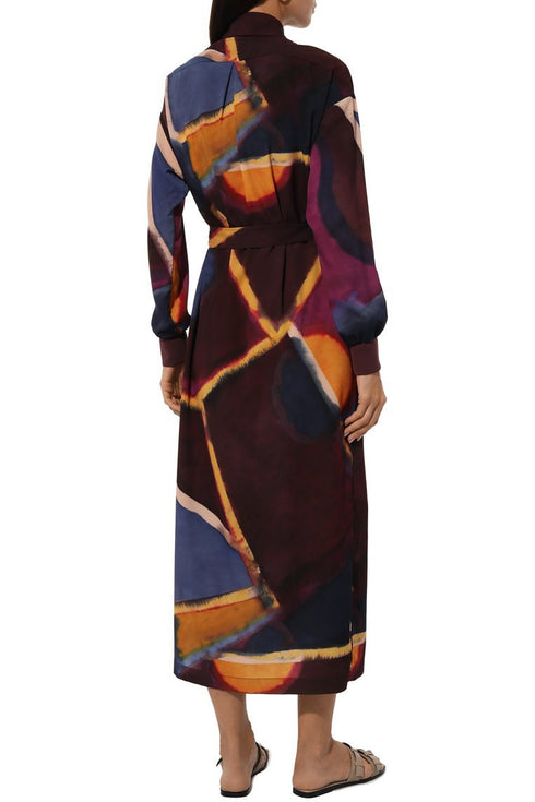Shan Soie Maxi Shirt Dress