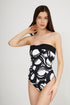 Shan Billy Knotted One-Piece Bandeau Swimsuit