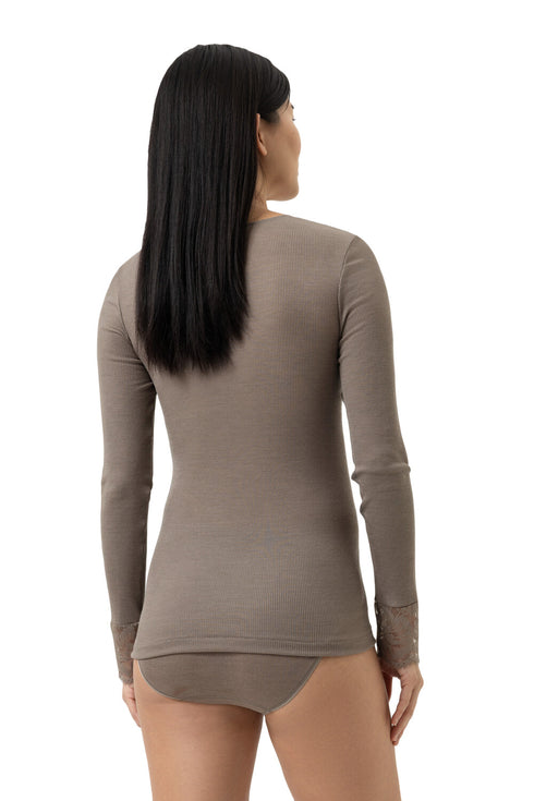 Mey Serie Wool Love T-shirt Long Sleeve