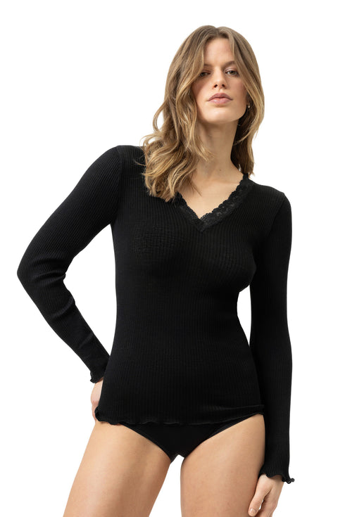 Mey Serie Wool Expressive T-shirt Long Sleeve