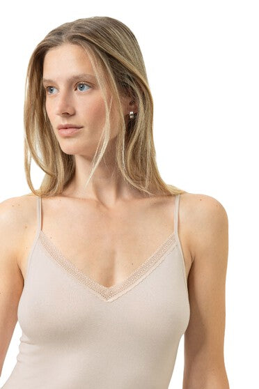 Mey Serie Modal Lace Spaghetti Top