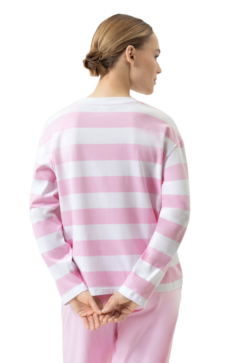 Mey Serie Streaked Lines T-shirt Long Sleeve