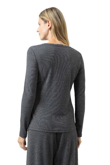 Mey Serie Sparkling Rib T-shirt Long Sleeve