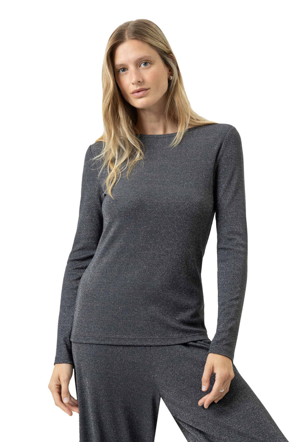 Mey Serie Sparkling Rib T-shirt Long Sleeve