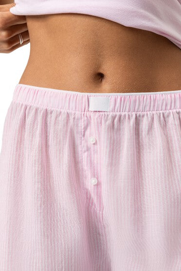 Mey Serie Cotton Stripes Short Pants