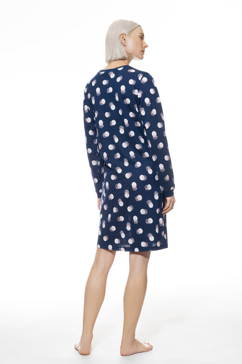 Mey Serie Scribbled Dots Sleepshirt Long Sleeve