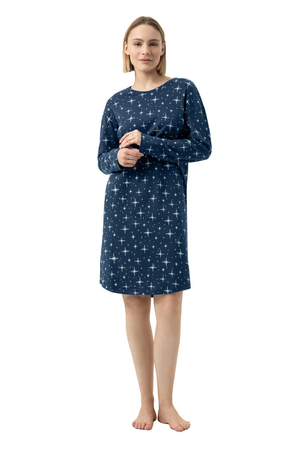 Mey Serie Polar Sky Sleepshirt Long Sleeve