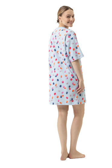 Mey Serie Flying Macarons Sleepshirt Short Sleeve