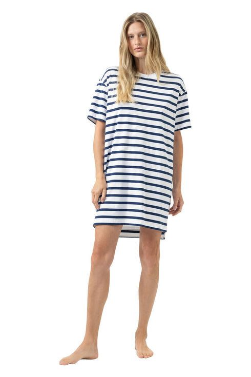 Mey Serie Breezy Stripes Sleepshirt Short Sleeve