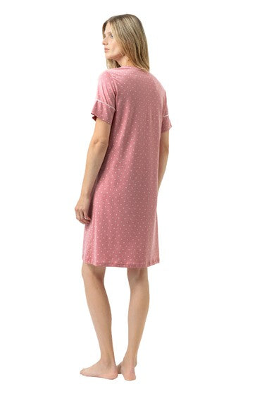 Mey Serie Crochet Dots Sleepshirt Short Sleeve